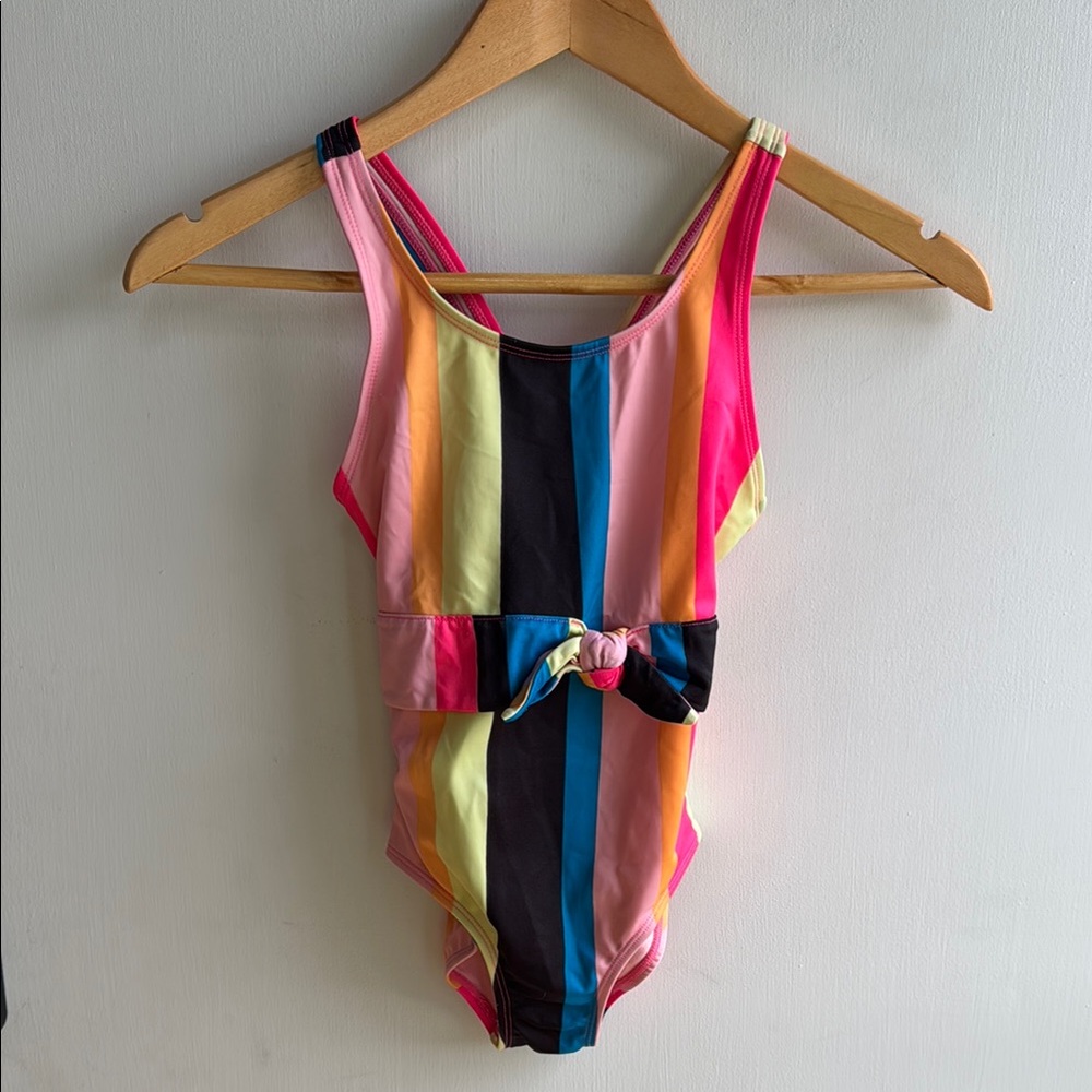 Colorful Striped One-Piece Swimsuit